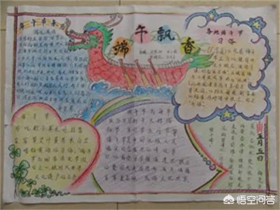 端午节手抄报内容（端午节手抄报内容二年级）